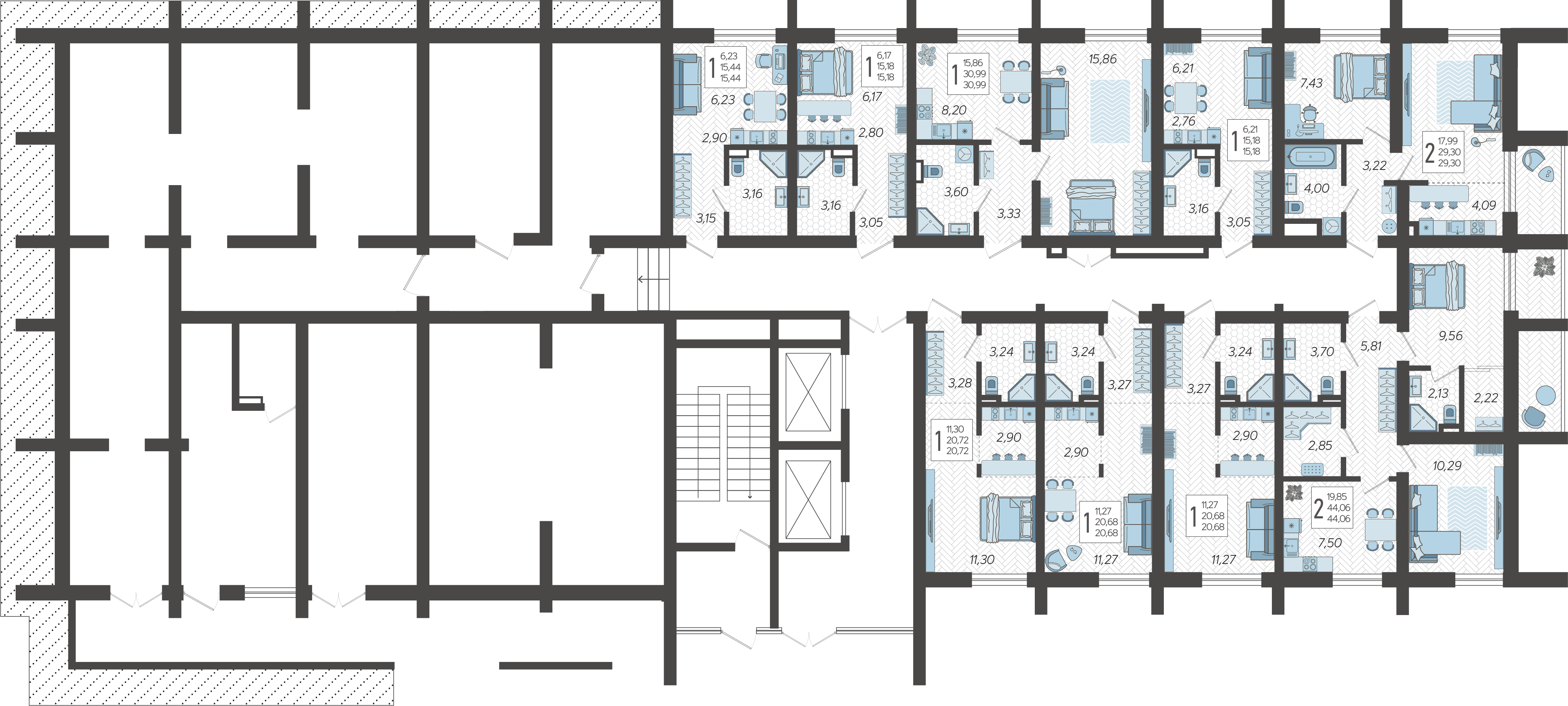 План этажа корпуса 4