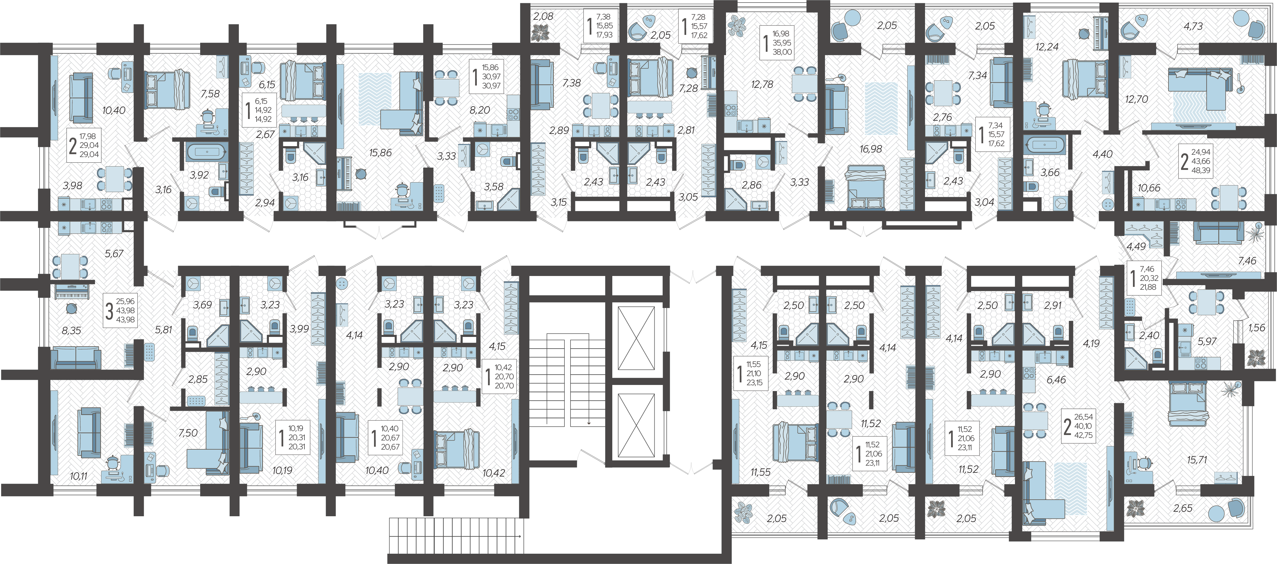 План этажа корпуса 4