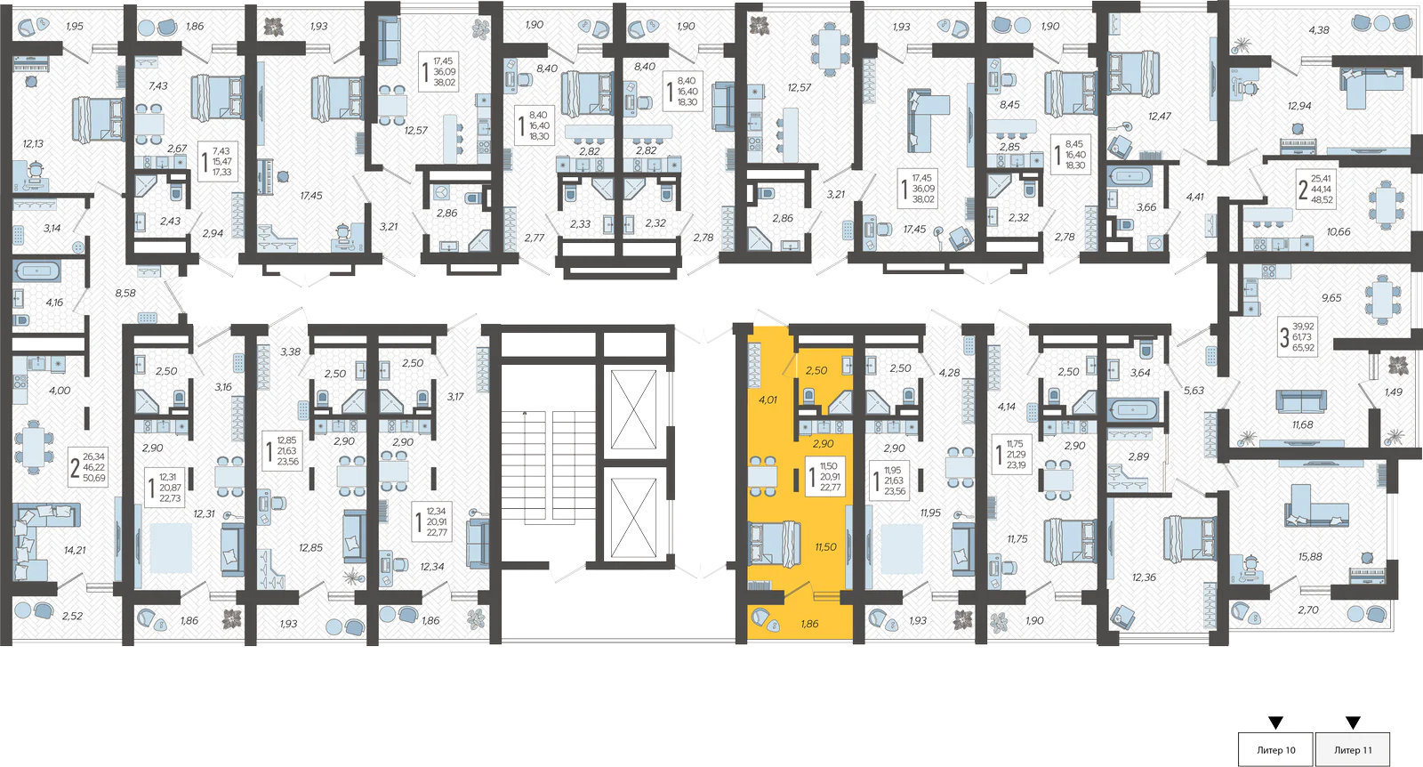 План этажа корпуса 11