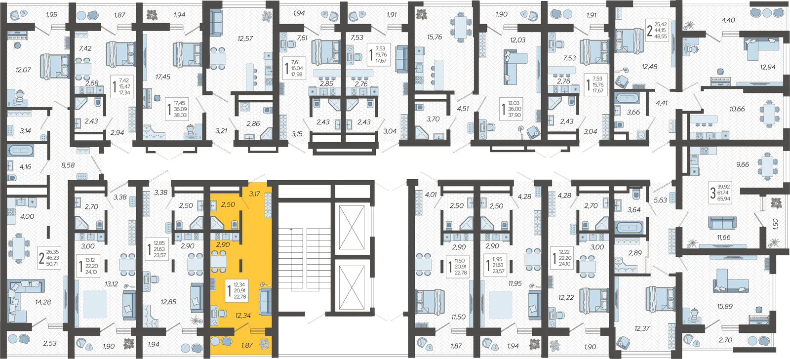 План этажа корпуса 9