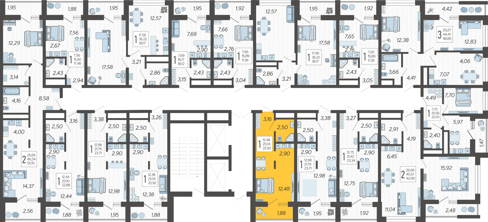 План этажа корпуса 14