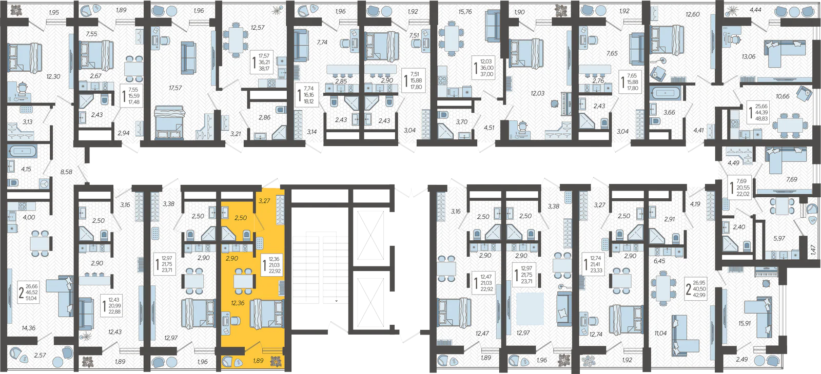 План этажа корпуса 12