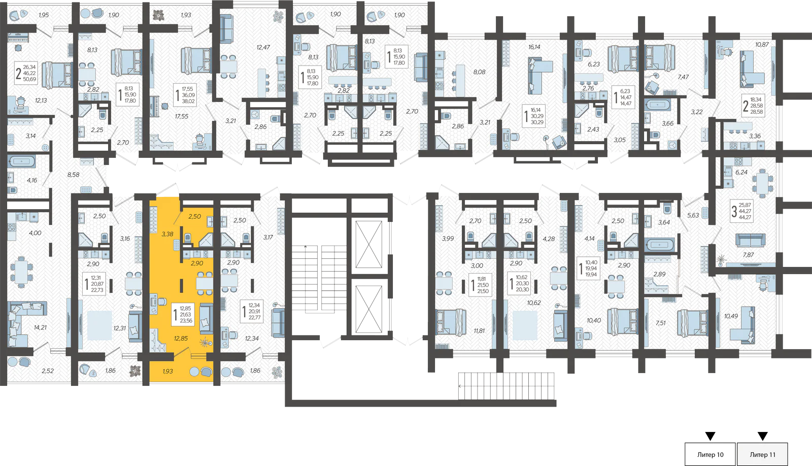 План этажа корпуса 11
