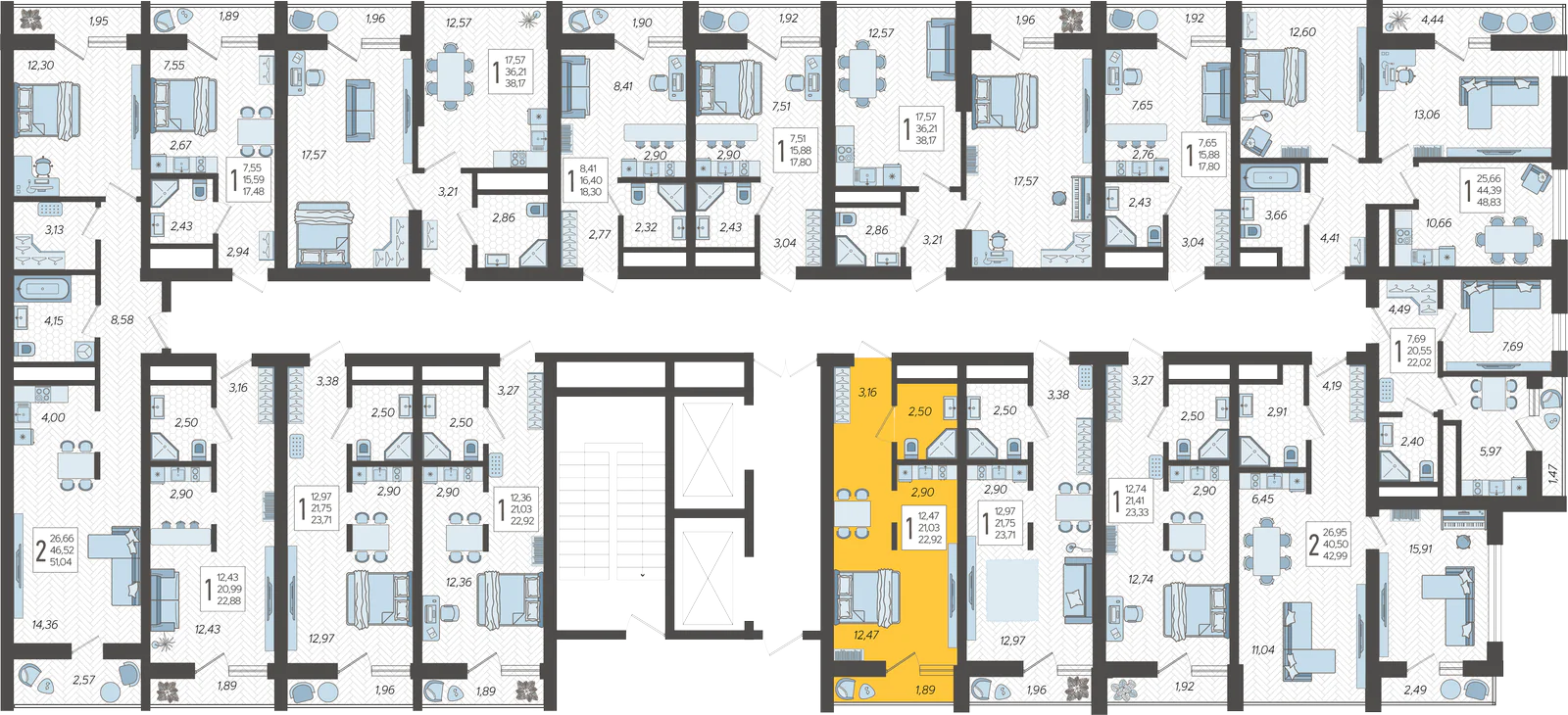 План этажа корпуса 12