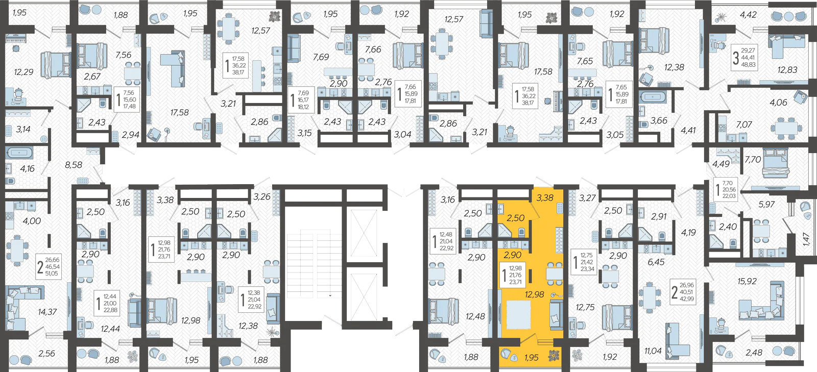 План этажа корпуса 14