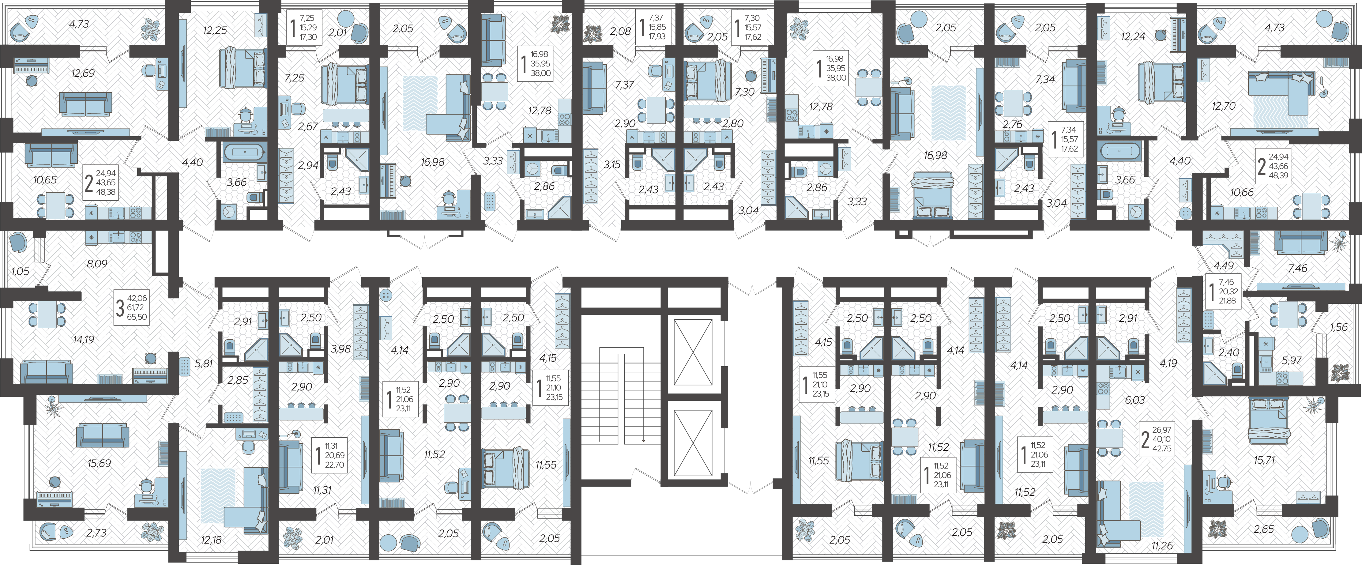План этажа корпуса 4