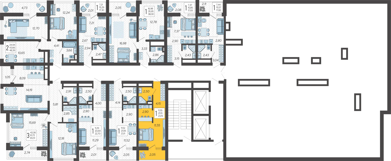План этажа корпуса 3
