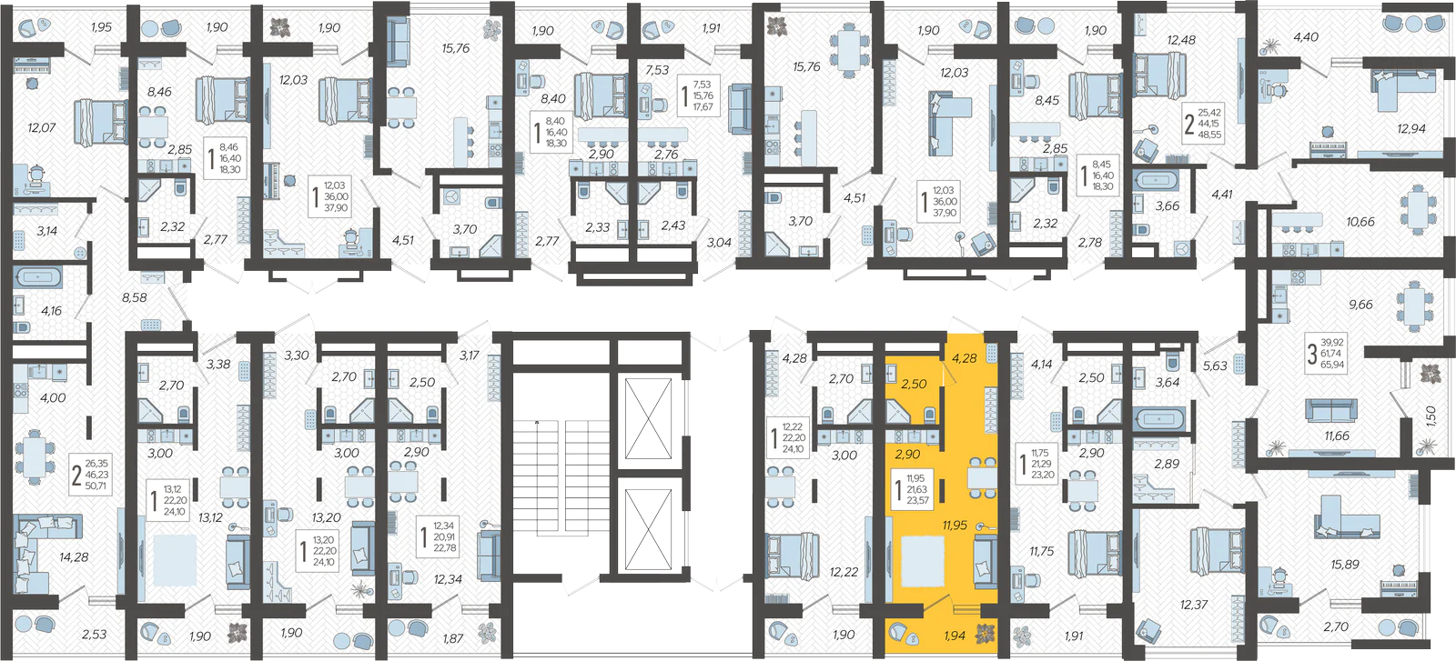 План этажа корпуса 9