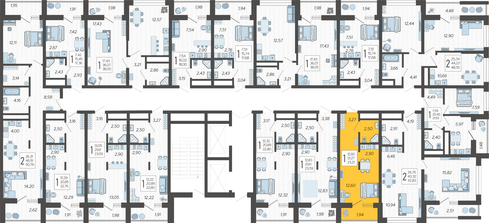 План этажа корпуса 8