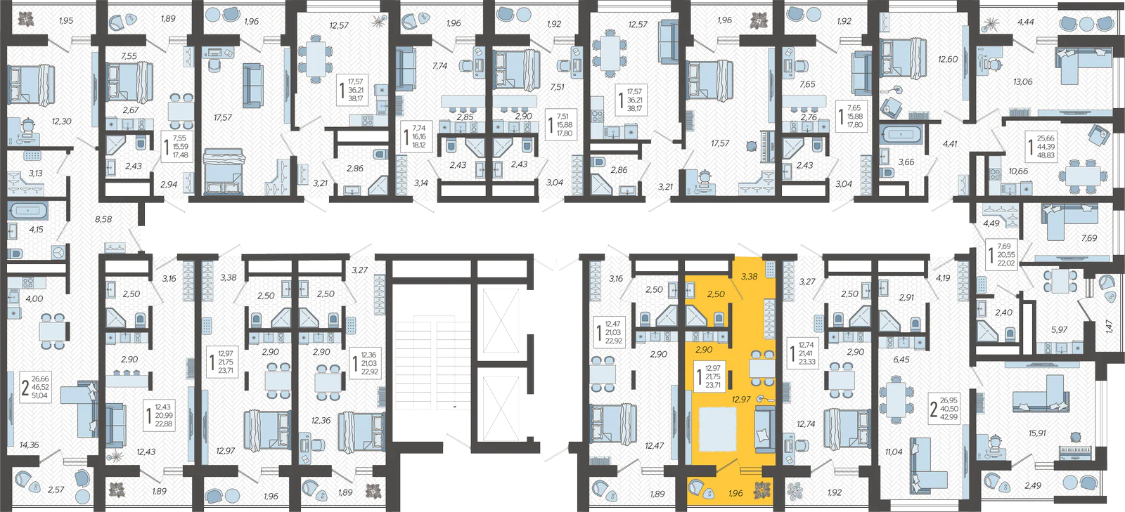 План этажа корпуса 12