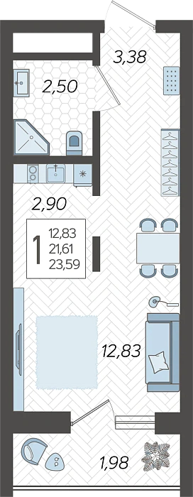 коммерческая в ЖК «Кислород» Сочи