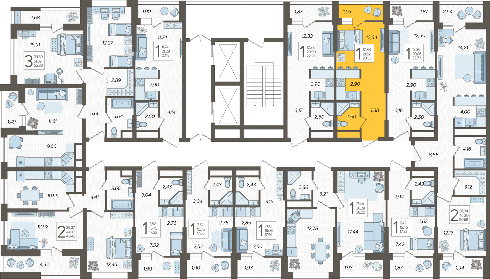 План этажа корпуса 2