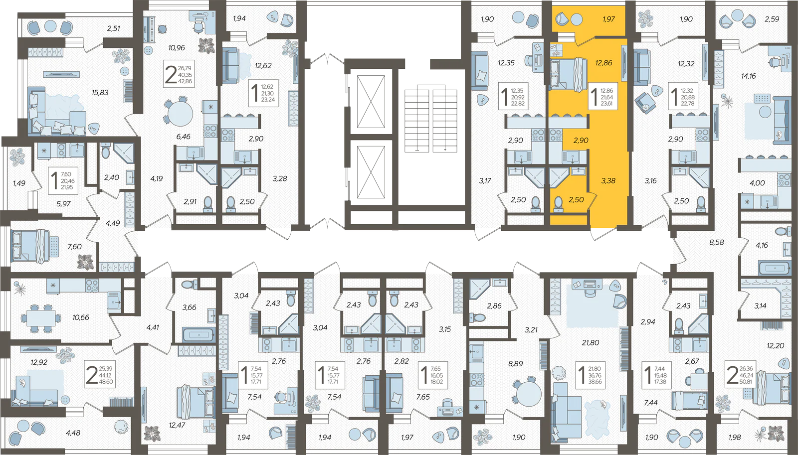 План этажа корпуса 1