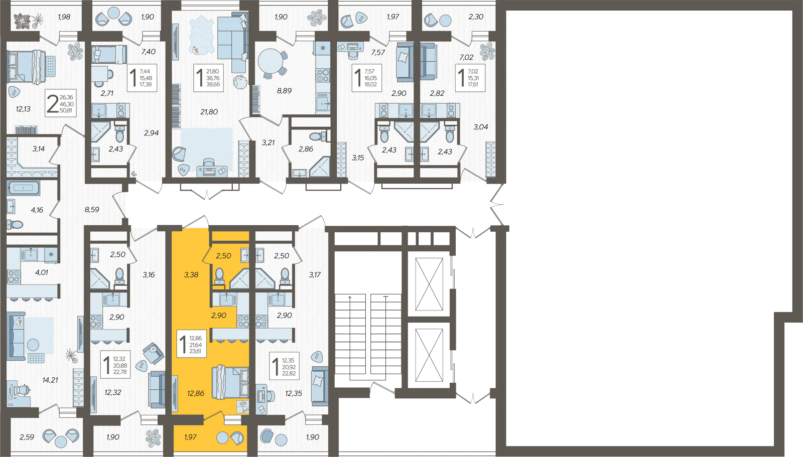 План этажа корпуса 1