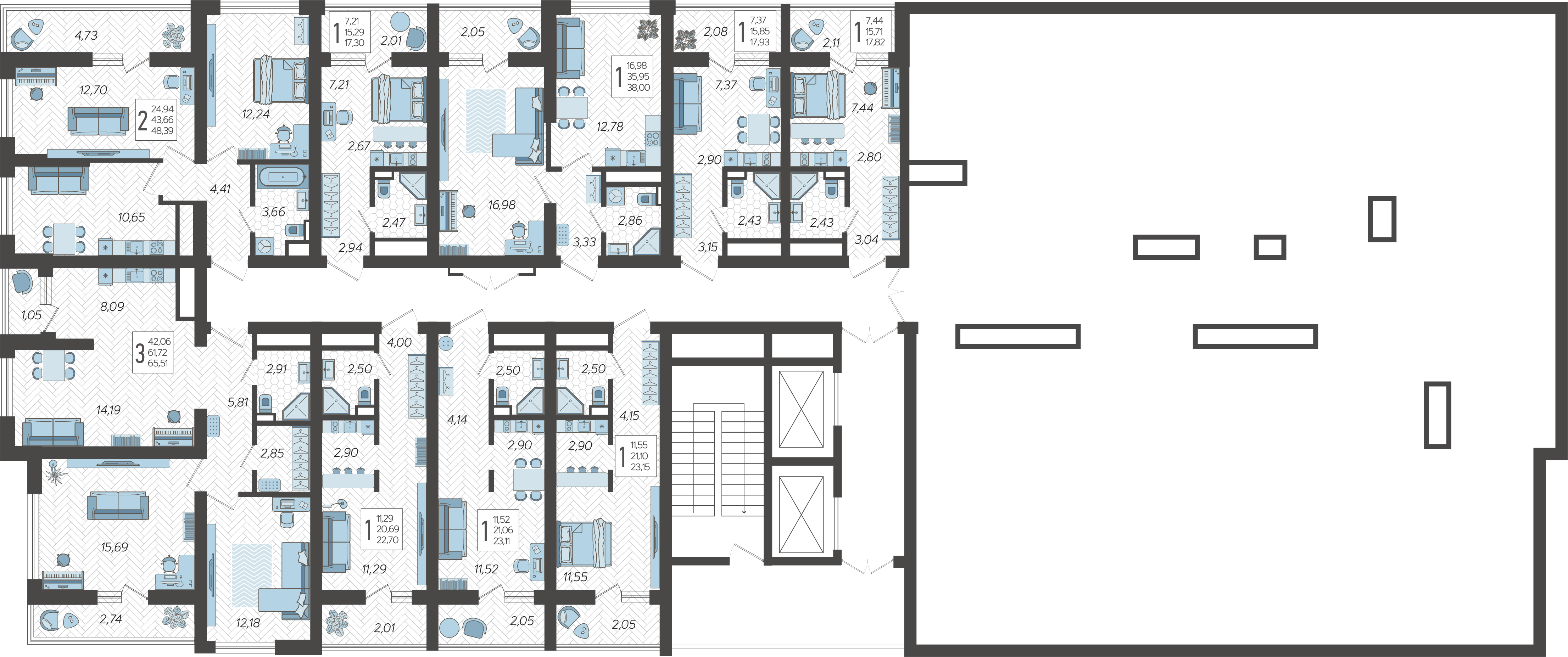План этажа корпуса 4