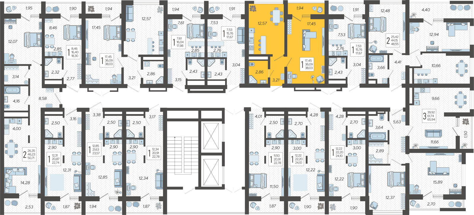 План этажа корпуса 9