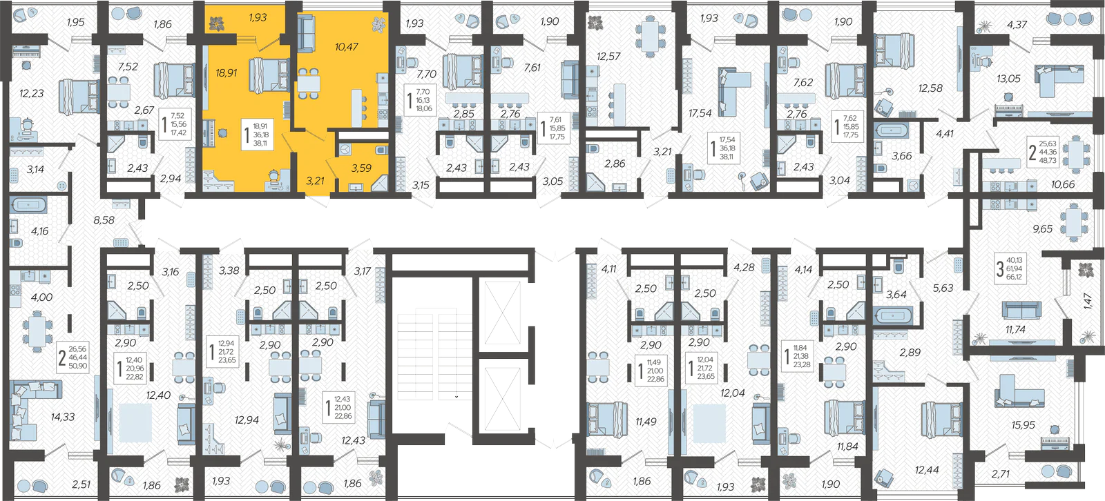 План этажа корпуса 15