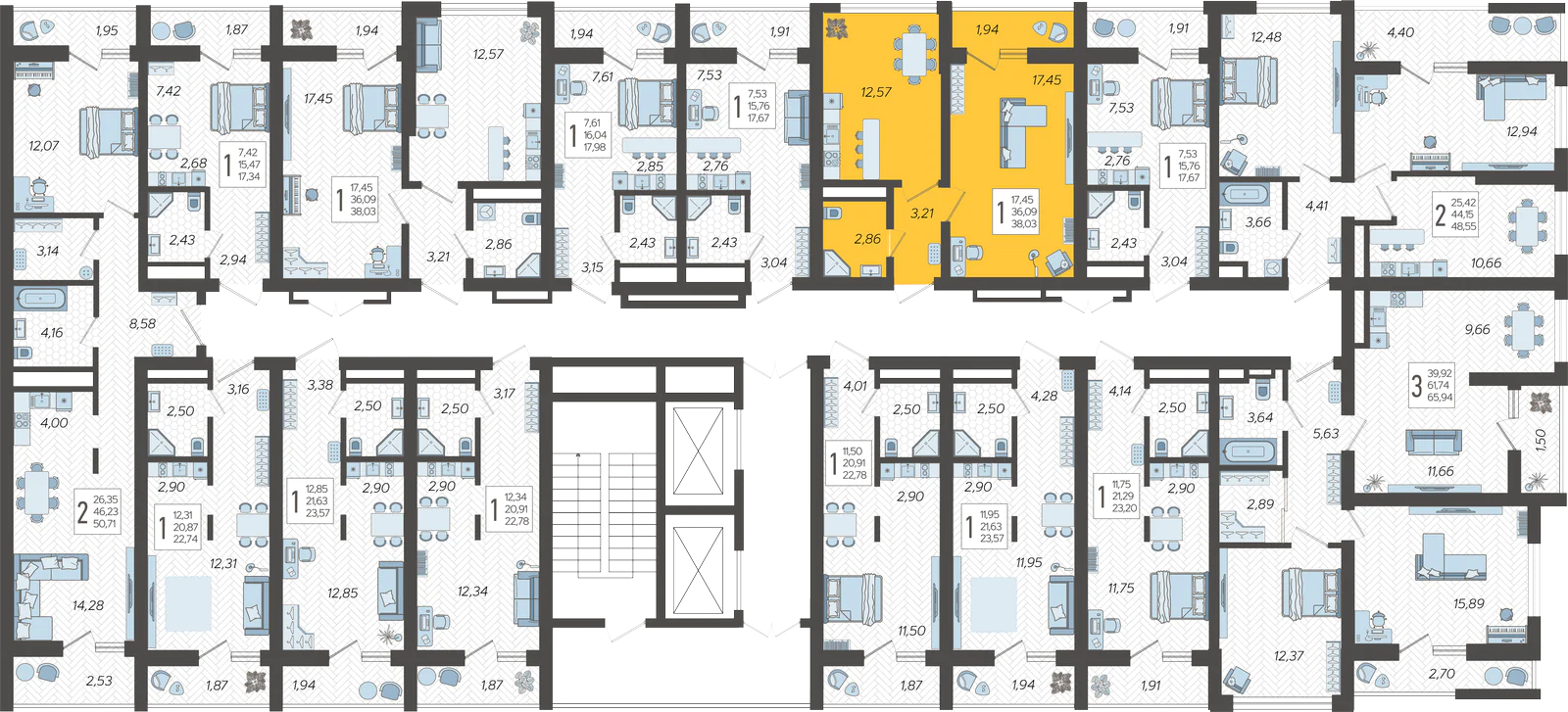 План этажа корпуса 9