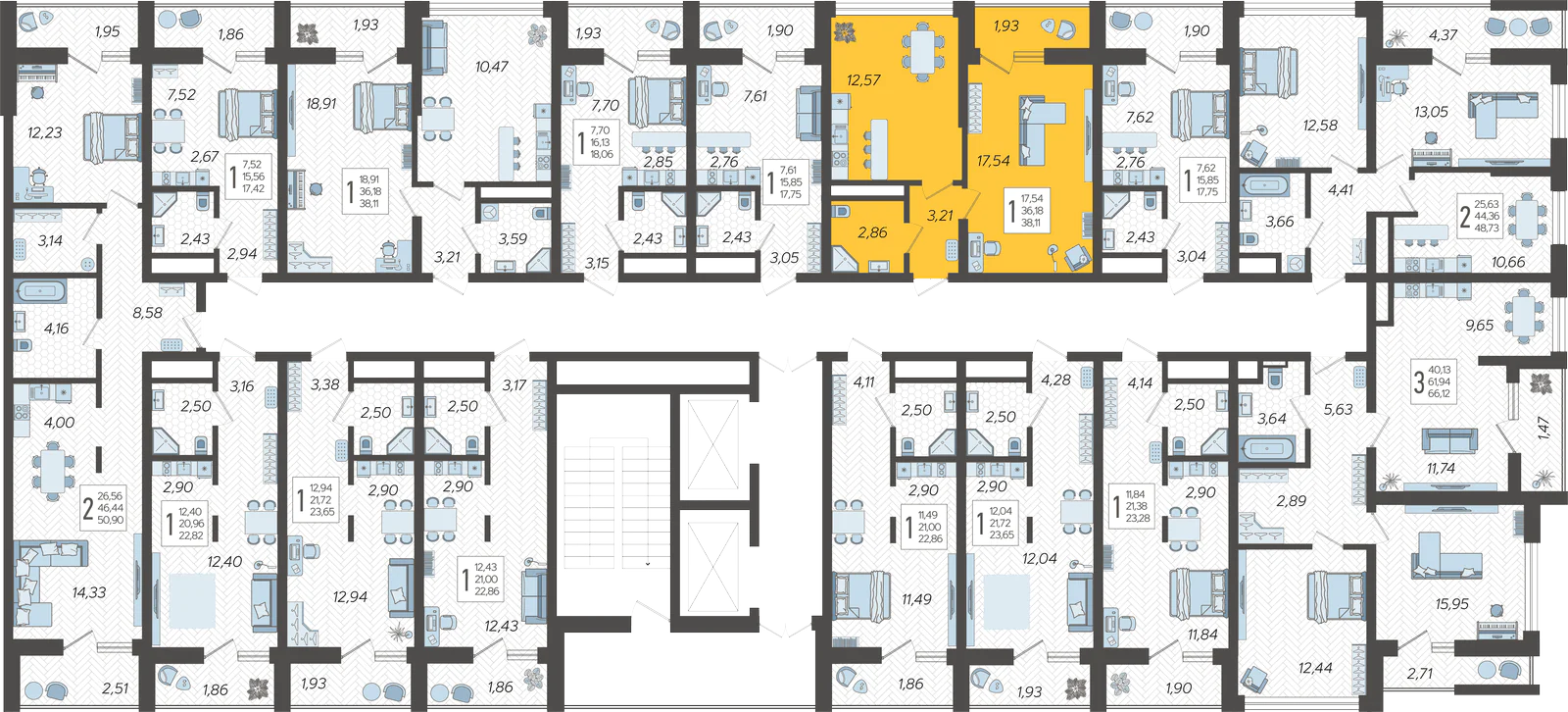 План этажа корпуса 15