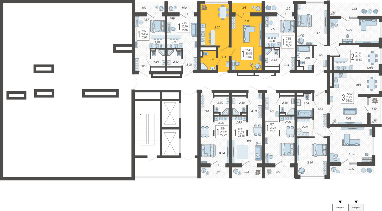 План этажа корпуса 11