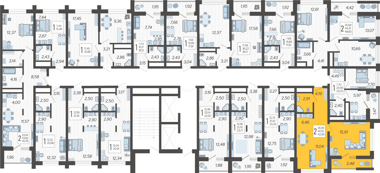 План этажа корпуса 14