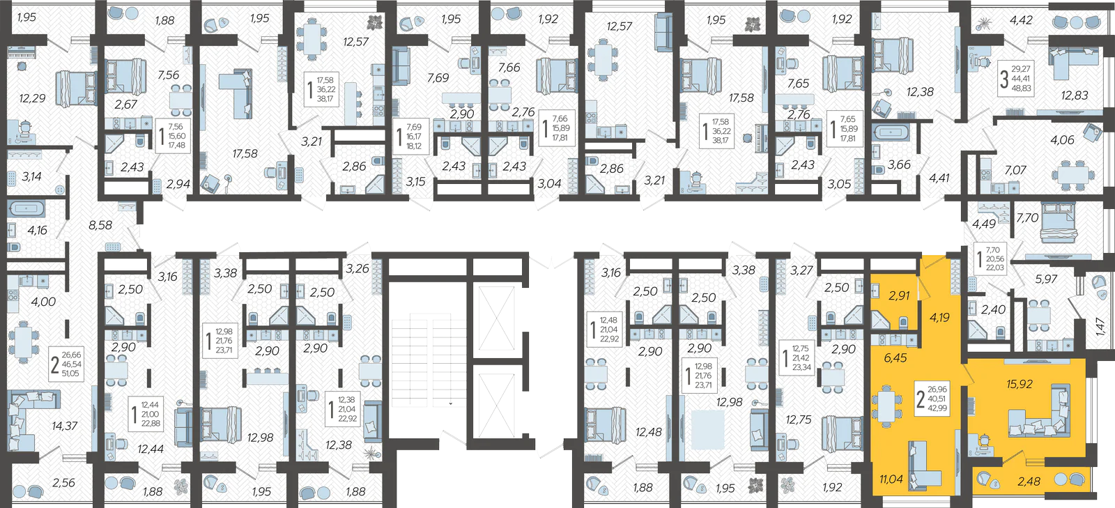 План этажа корпуса 14