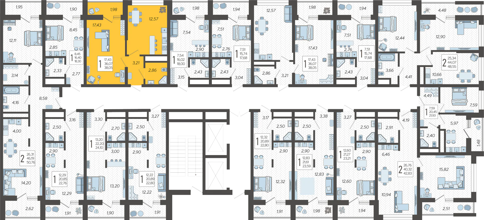 План этажа корпуса 8