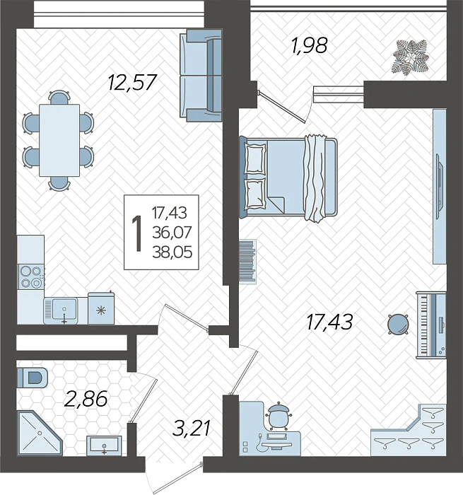 коммерческая в ЖК «Кислород» Сочи