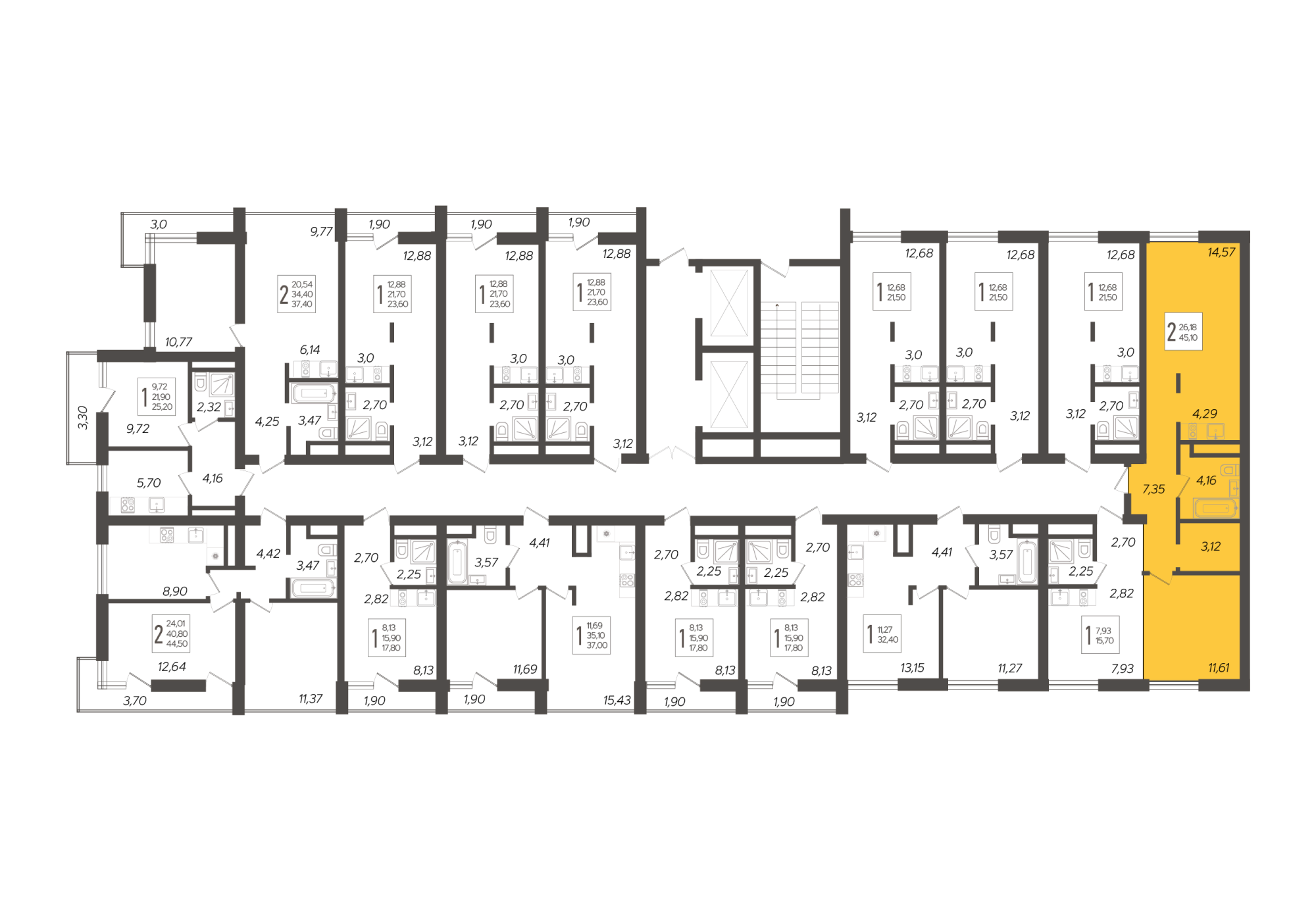 План этажа корпуса 8