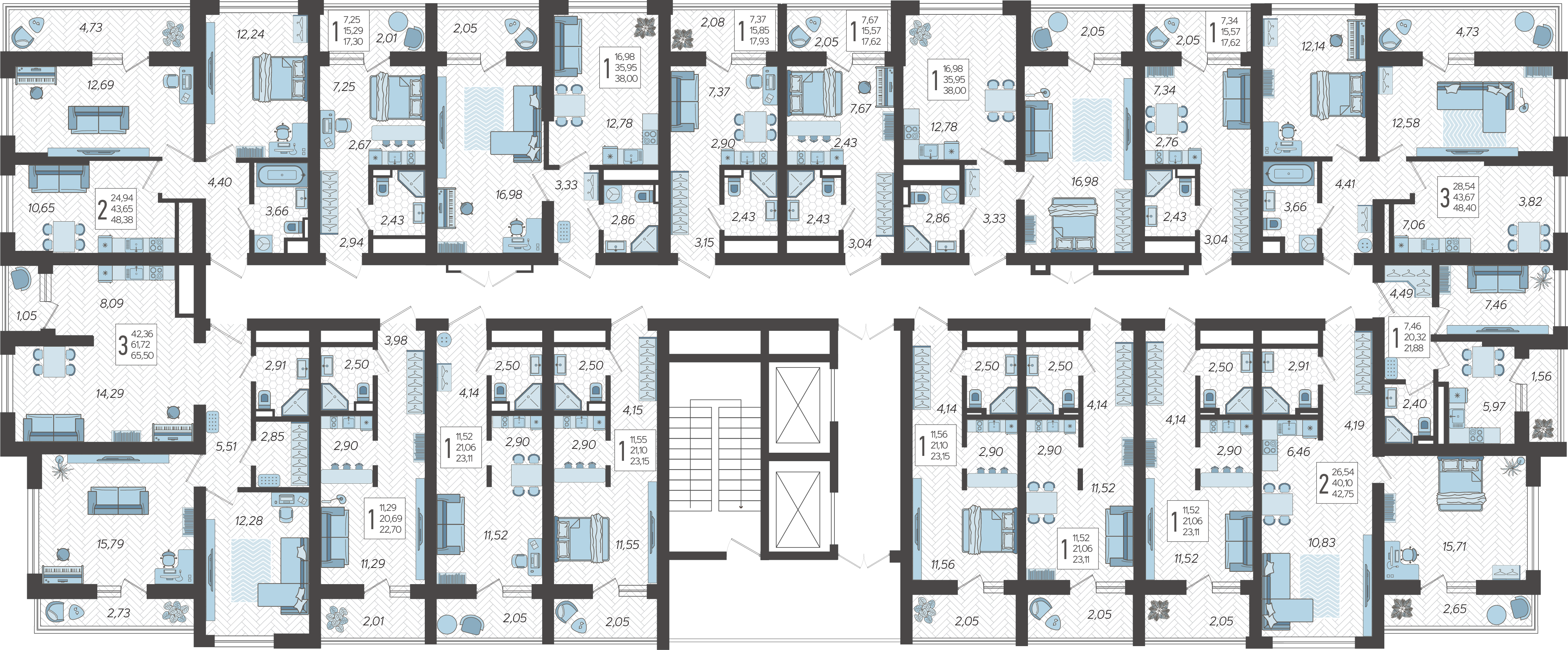 План этажа корпуса 4