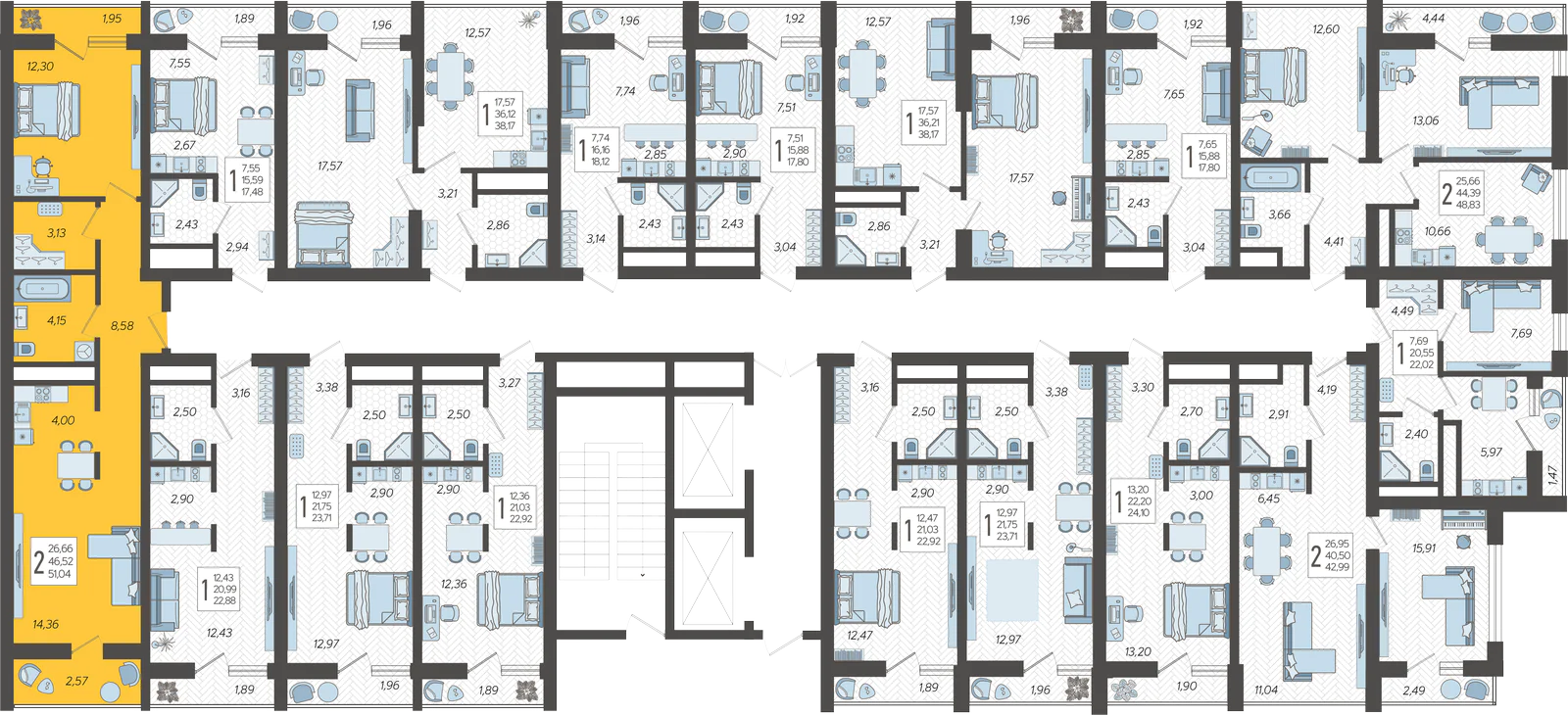 План этажа корпуса 12