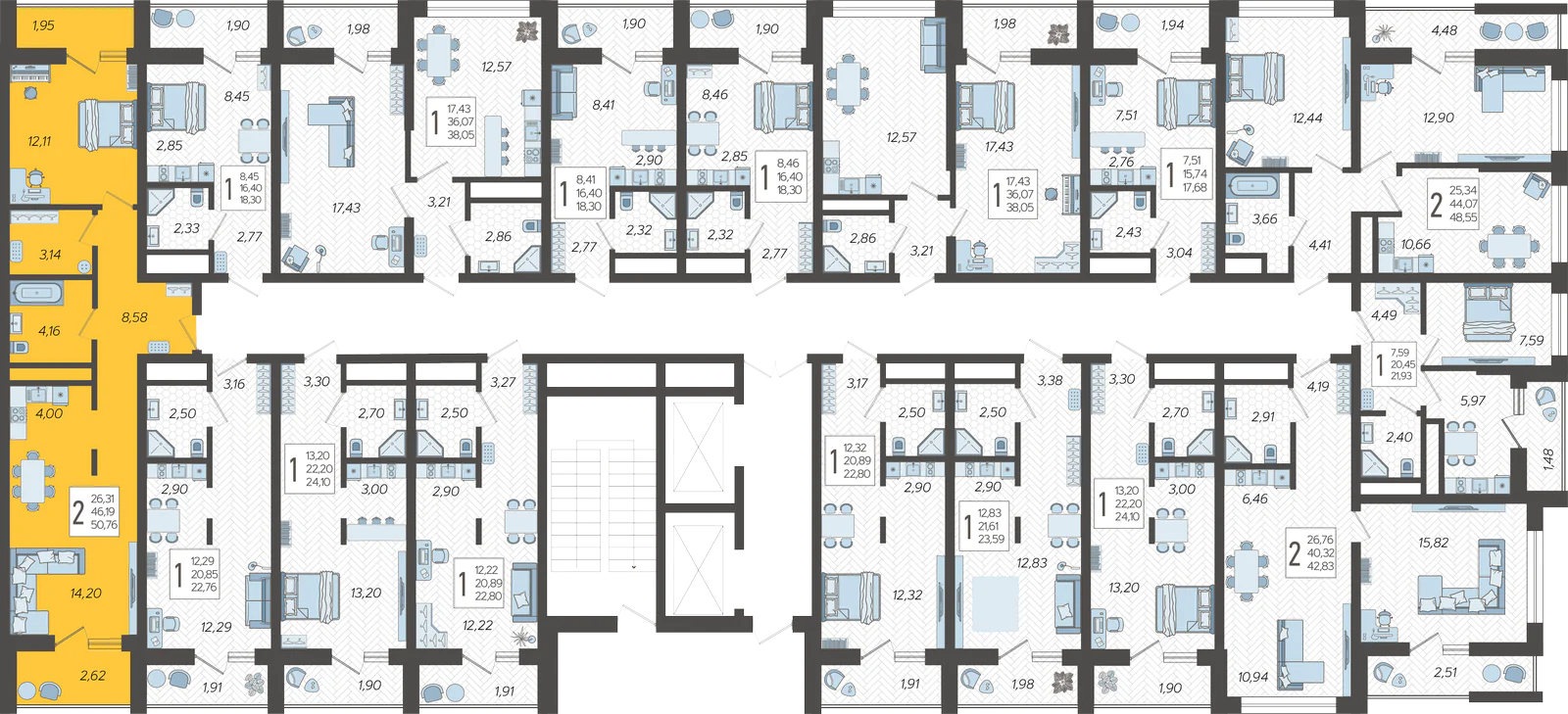 План этажа корпуса 8