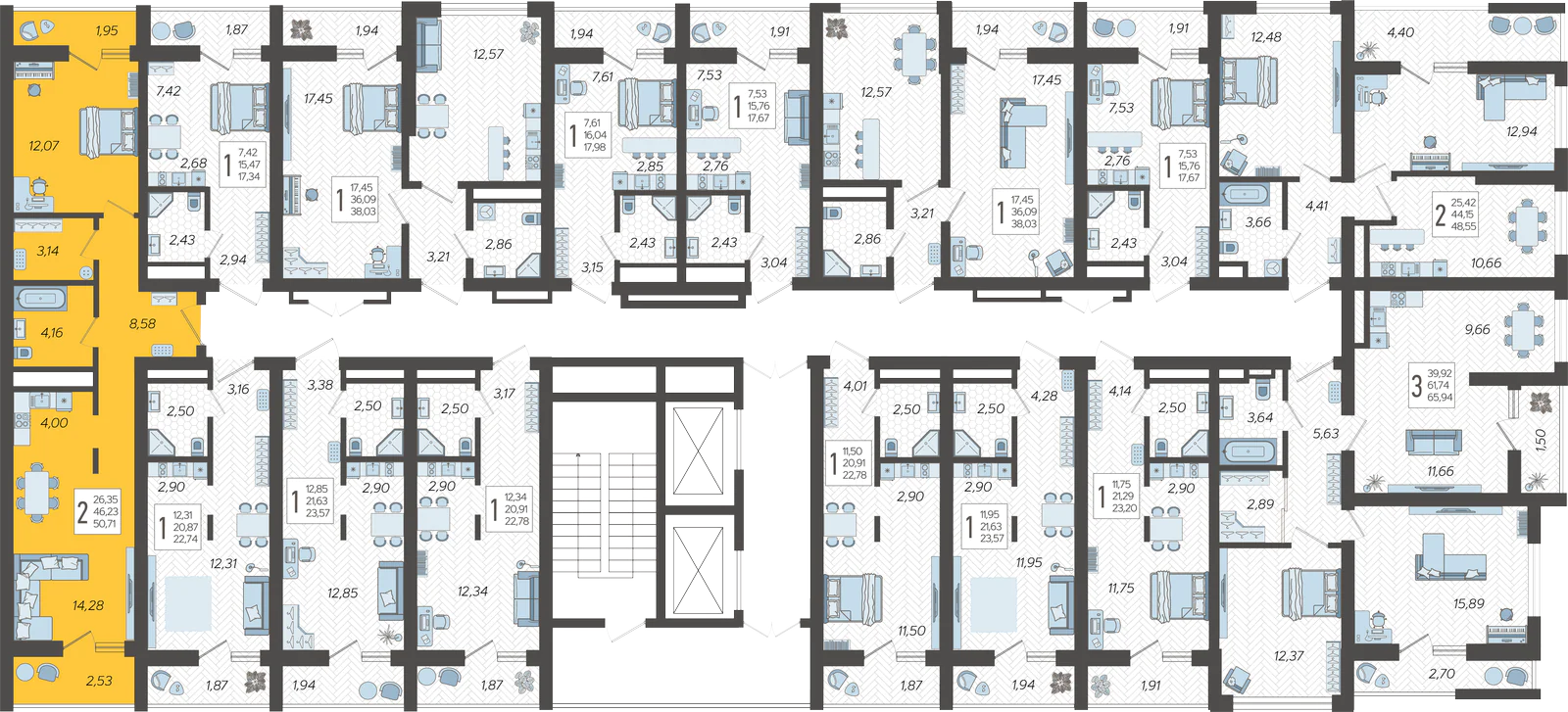 План этажа корпуса 9