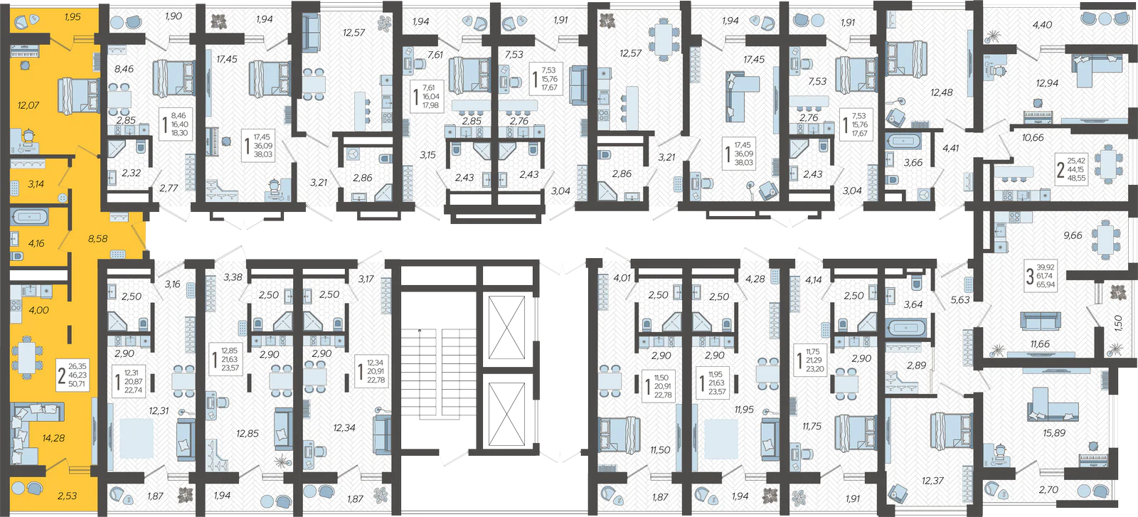 План этажа корпуса 9