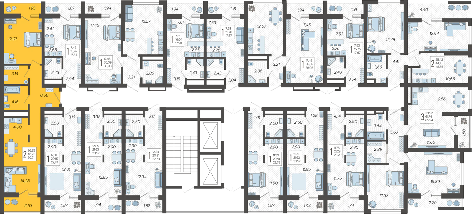 План этажа корпуса 9