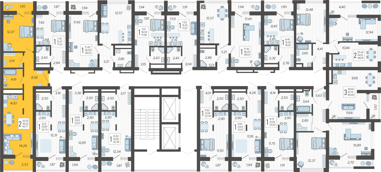 План этажа корпуса 9