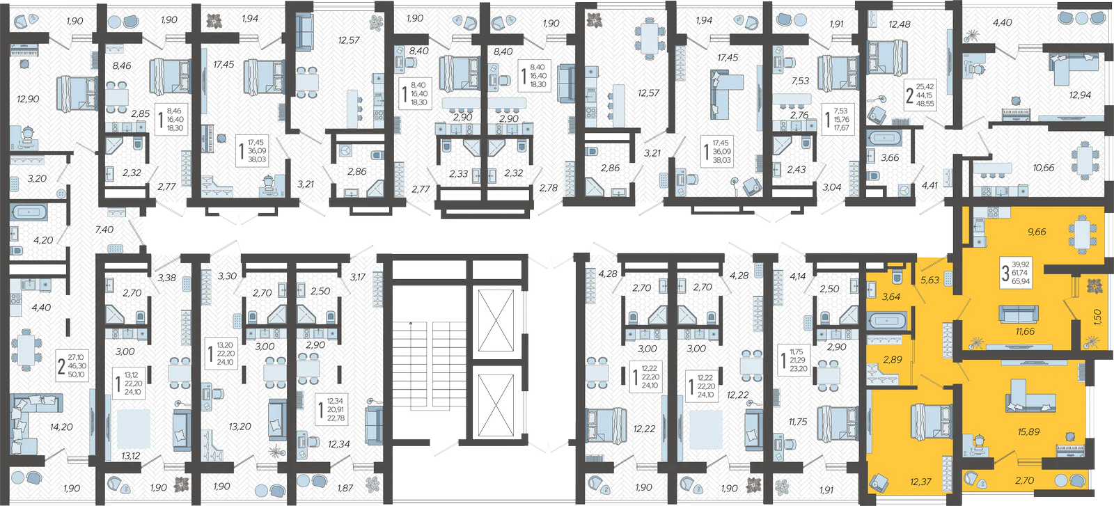 План этажа корпуса 9