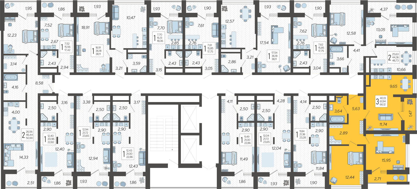 План этажа корпуса 15
