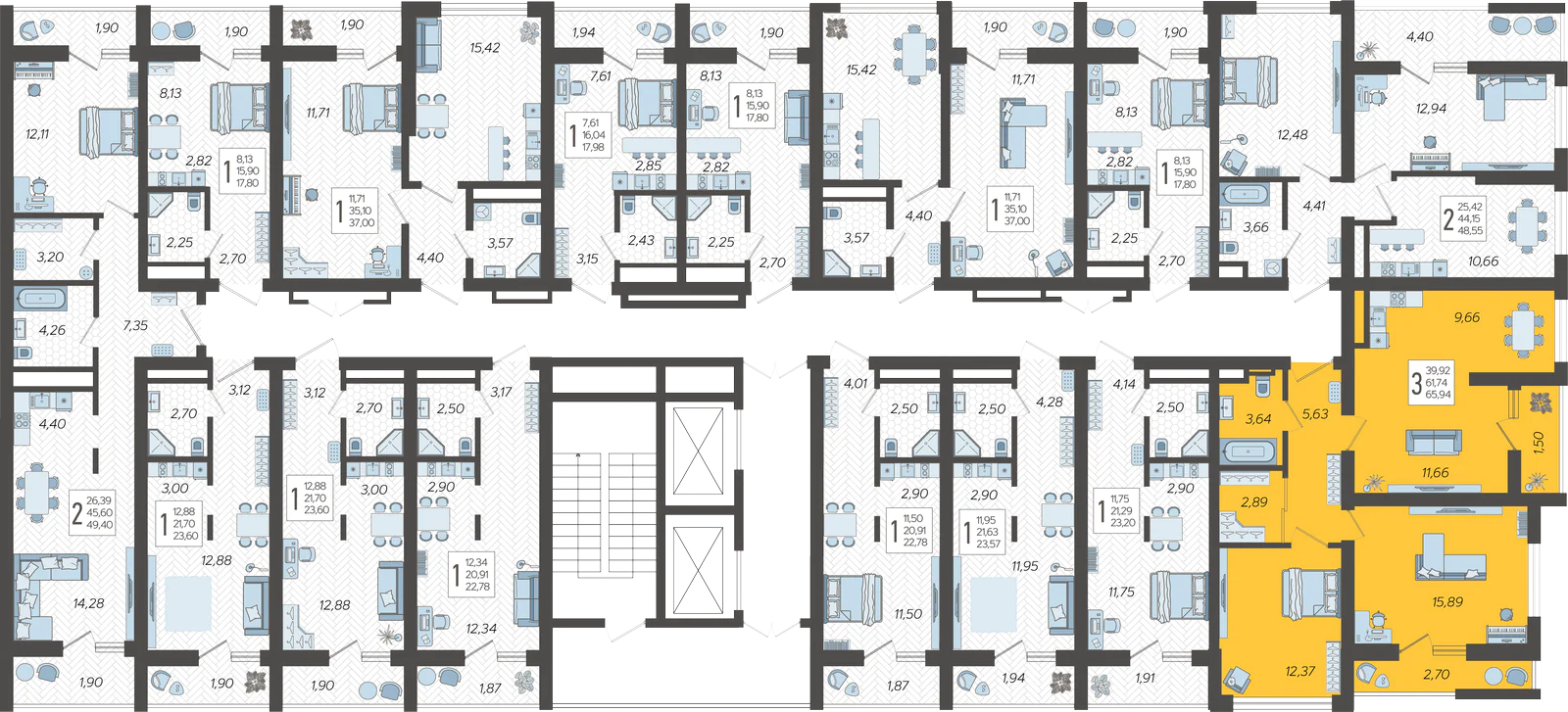 План этажа корпуса 9